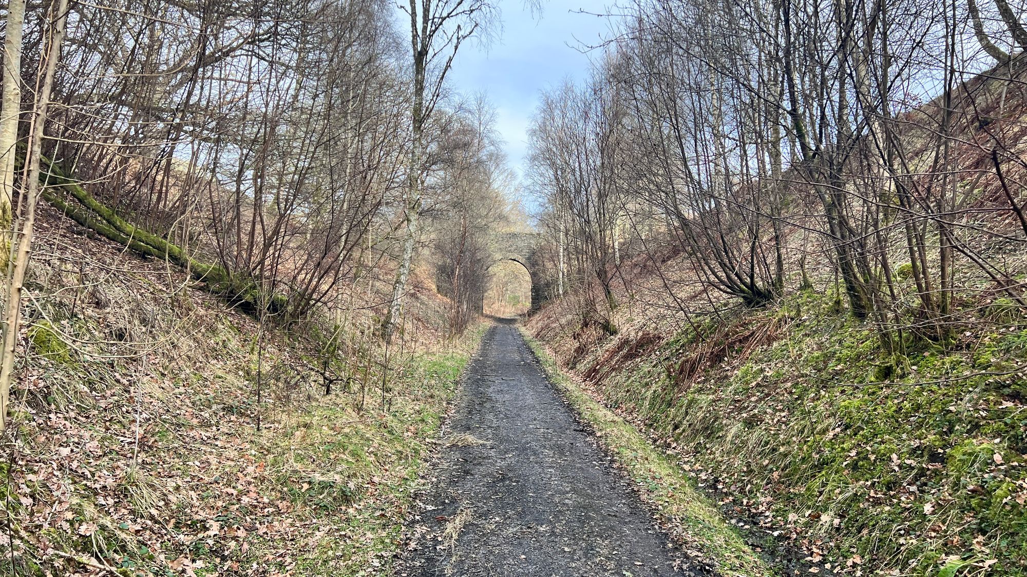 A section of the Rob Roy Way between Aberfeldy and Grandtully