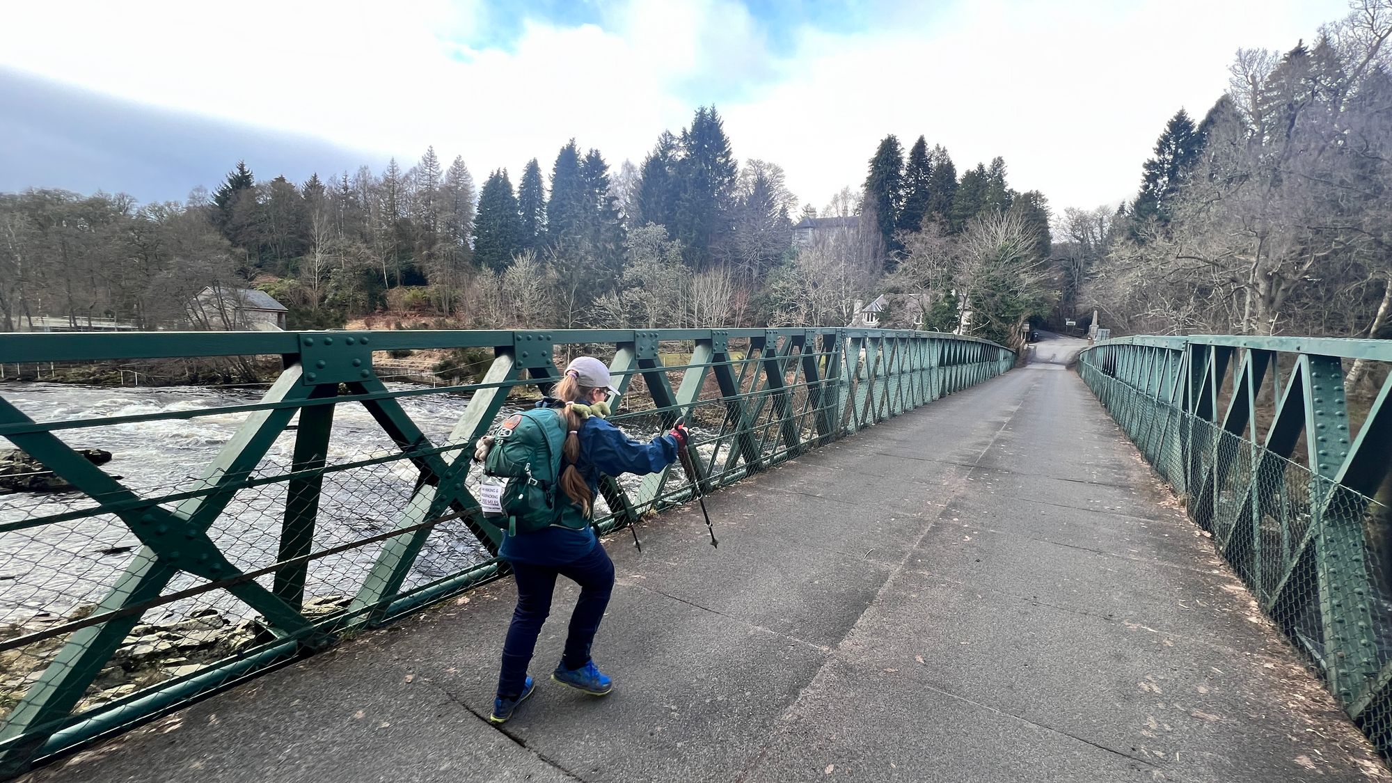 The bridge over the River Tay towards Pitlochry