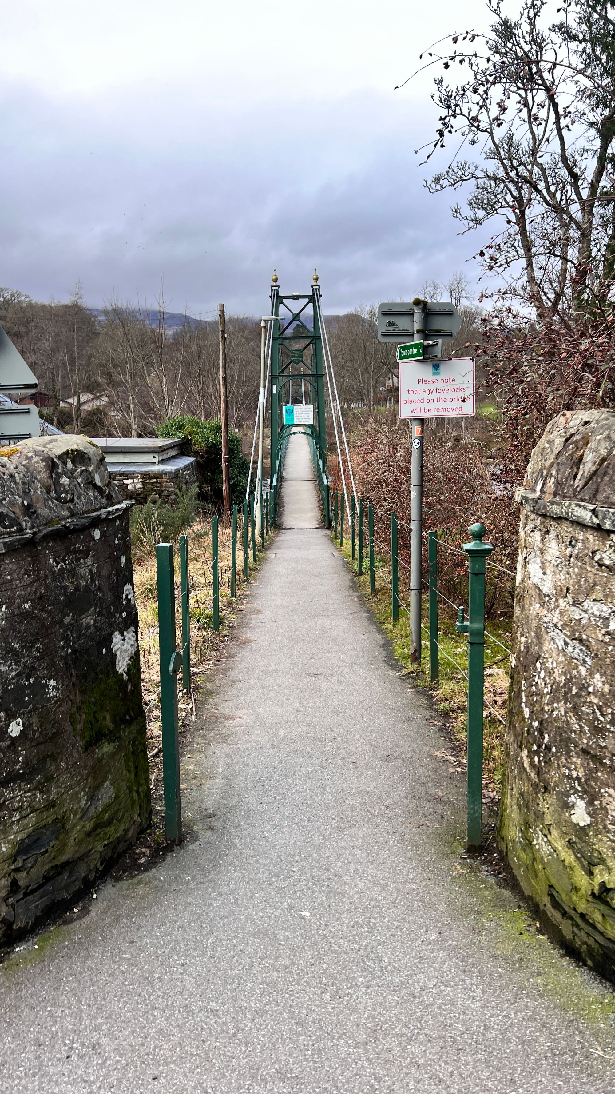 About the go over the thin (and wobbly) bridge… don’t leave any lovelocks, I wonder why!